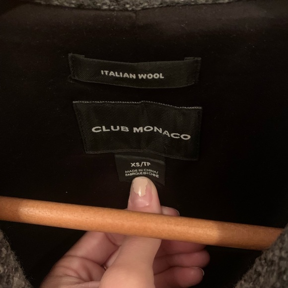 Club Monaco Grey Jacket / Coat - xs - Picture 3 of 4